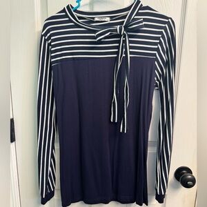 Blue & White Women’s Top